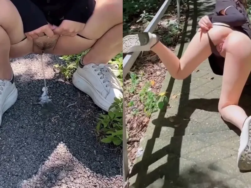 Vụng trộm public ngoài đường cùng người yêu da trắng vú bự